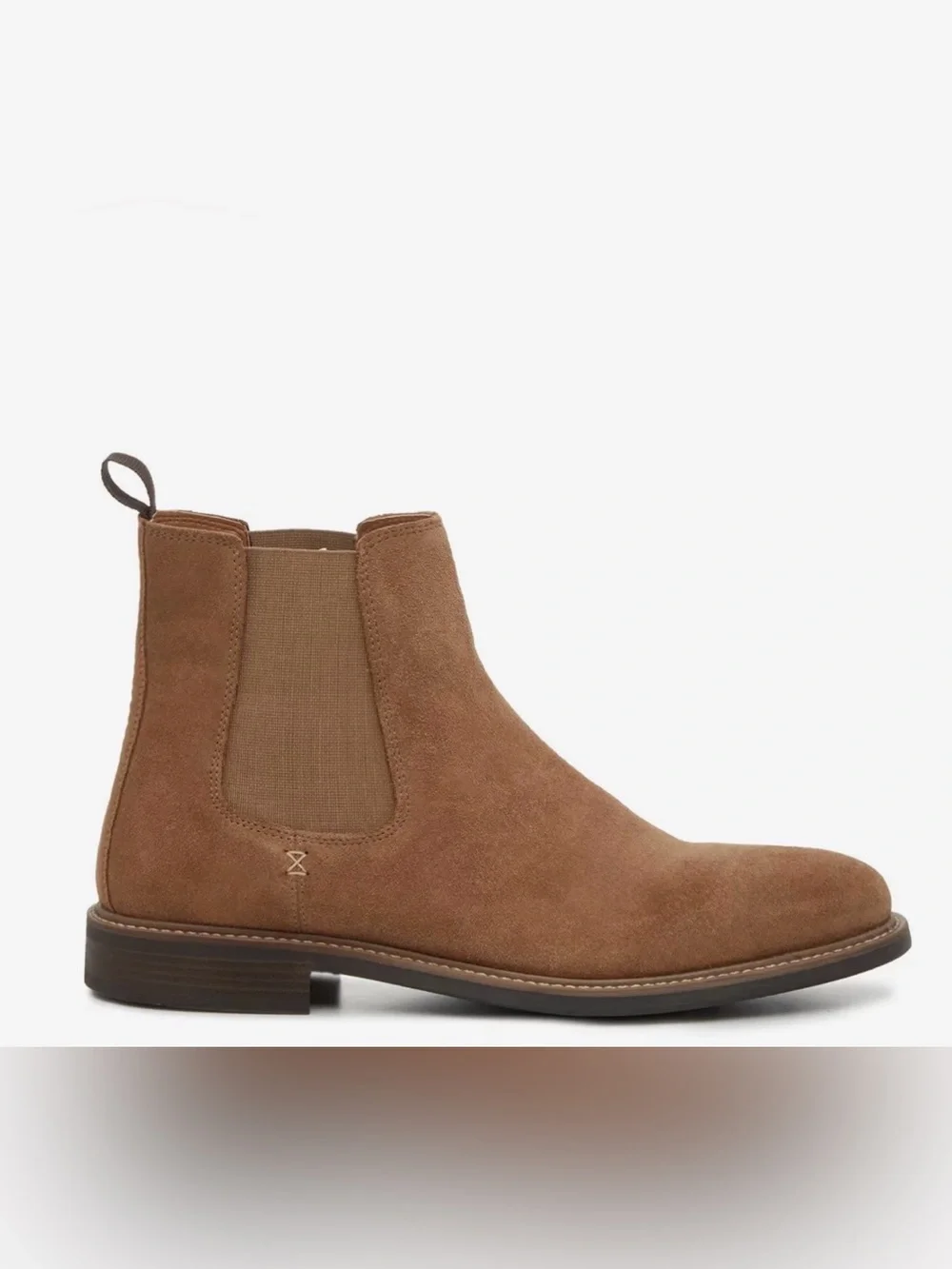 Crown Vintage Lanbart Boots Men's 10 Brown Suede Pull On Ankle Chelsea HAWK1683